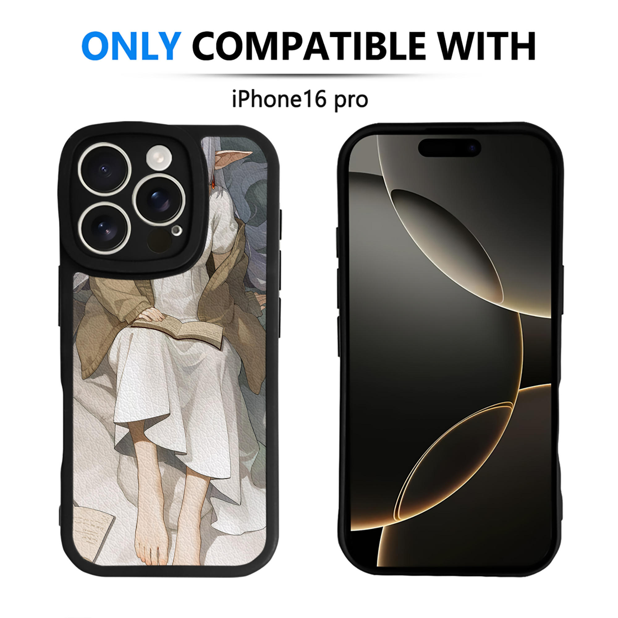 （画像用） 葬送のフリーレン Frieren 【iPhone 16シリーズ対応】シリコンスマホケース（レザー調） 材質：シリコン